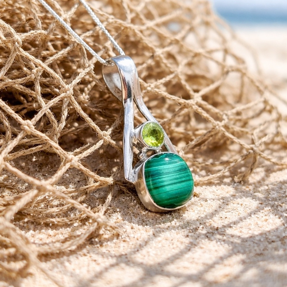 Malachite & Peridot Necklace